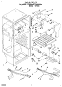 LINER, LIT/OPTIONAL Diagram and Parts List for TT14DKXEN00  Estate Refrigerator