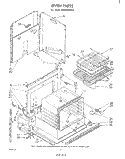 OVEN Diagram and Parts List for RM235PXK0  Whirlpool Microwave Oven Combo