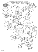 CABINET AND STIRRER Diagram and Parts List for KBHC179JBL0  KitchenAid Microwave Oven Combo