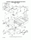 CONTROL PANEL AND SEPARATOR PARTS Diagram and Parts List for CSP2761TQ0  Whirlpool Dryer