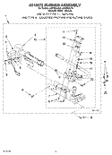 8318273 BURNER Diagram and Parts List for LGV4634JQ2  Whirlpool Dryer