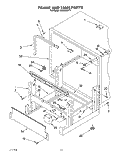 FRAME AND TANK Diagram and Parts List for KUDD23HY1  KitchenAid Dishwasher