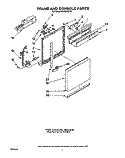 FRAME AND CONSOLE Diagram and Parts List for DU9200XY0  Whirlpool Dishwasher
