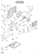 UNIT, LITERATURE Diagram and Parts List for BPAC0500AS0  KitchenAid Air Conditioner