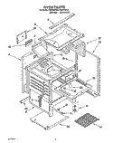 SECTION Diagram and Parts List for FGP310YL1  Roper Range