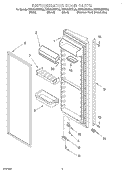 REFRIGERATOR DOOR Diagram and Parts List for KSRS25IKBL00  KitchenAid Refrigerator