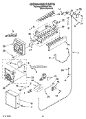 ICEMAKER PARTS Diagram and Parts List for KSSO36FTX02  KitchenAid Refrigerator