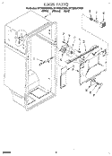 LINER Diagram and Parts List for 8ET20DKXBN00  Whirlpool Refrigerator