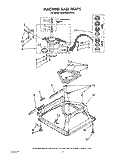 MACHINE BASE Diagram and Parts List for KAWE560WAL1  Whirlpool Washer