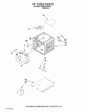 18`` OVEN PARTS Diagram and Parts List for KDRS483VSS00  KitchenAid Range
