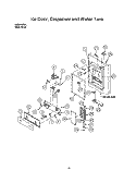 ICE DOOR, DISPENSER AND WATER TANK Diagram and Parts List for 8624W0A  Roper Refrigerator
