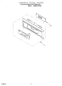 CONTROL PANEL Diagram and Parts List for RS696PXGQ7  Whirlpool Range