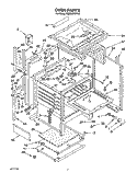 OVEN Diagram and Parts List for RM980PXYN0  Whirlpool Microwave Oven Combo