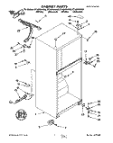 CABINET Diagram and Parts List for ET14ZKXAN02  Whirlpool Refrigerator