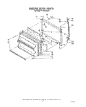 FREEZER DOOR Diagram and Parts List for ET18GKXSW03  Whirlpool Refrigerator