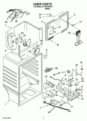 LINER PARTS Diagram and Parts List for ET1FTKXKQ11  Whirlpool Refrigerator