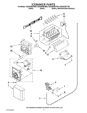 ICEMAKER PARTS Diagram and Parts List for GSS30C6EYF00  Whirlpool Refrigerator