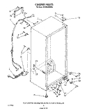 CABINET Diagram and Parts List for EV150NXWN00  Whirlpool Freezer