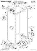 CABINET Diagram and Parts List for KSSP48MFB05  KitchenAid Refrigerator