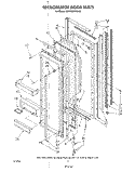 REFRIGERATOR DOOR Diagram and Parts List for KSRT22DTWH00  KitchenAid Refrigerator