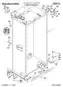 CABINET Diagram and Parts List for KSSS42MDX04  KitchenAid Refrigerator