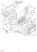 CABINET Diagram and Parts List for CA12WR43  Crosley Air Conditioner