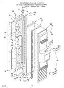 FREEZER DOOR Diagram and Parts List for KSSP48QFB05  KitchenAid Refrigerator