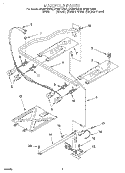 MANIFOLD Diagram and Parts List for SF325PEGZ0  Whirlpool Range