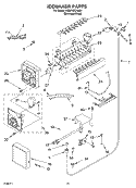 ICEMAKER Diagram and Parts List for KSSP42QKS01  KitchenAid Refrigerator