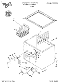 SECTION Diagram and Parts List for EH070FXGW06  Whirlpool Freezer
