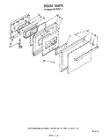 DOOR Diagram and Parts List for RM778PXT1  Whirlpool Microwave Oven Combo