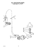 FILL AND OVERFILL Diagram and Parts List for KUDM220T3  KitchenAid Dishwasher