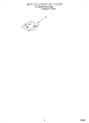 MISCELLANEOUS, LIT/OPTIONAL Diagram and Parts List for DU801DWGQ0  Whirlpool Dishwasher