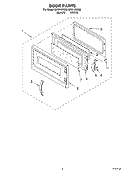 Part Location Diagram of 8184332 Whirlpool DOOR/MW