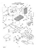 UNIT Diagram and Parts List for ED22GWXFW03  Whirlpool Refrigerator