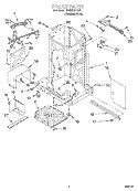 FRAME Diagram and Parts List for GX900QPGS1  Whirlpool Trash Compactor