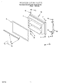 FREEZER DOOR, LIT/OPTIONAL Diagram and Parts List for 8ET22DKXFN00  Whirlpool Refrigerator