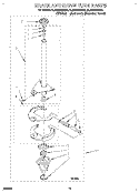 BRAKE AND DRIVE TUBE Diagram and Parts List for 8LSC8245AW0  Whirlpool Washer