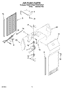 AIR FLOW PARTS Diagram and Parts List for 7GS6SHEXPQ02  Whirlpool Refrigerator