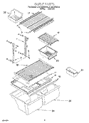 SHELF Diagram and Parts List for ET20NMXDN10  Whirlpool Refrigerator