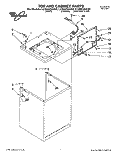 TOP AND CABINET, LIT/OPTIONAL Diagram and Parts List for LLR6233AN0  Whirlpool Washer