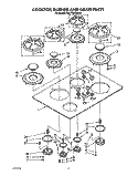 COOKTOP, BURNER AND GRATE Diagram and Parts List for KGCT305XAL0  KitchenAid Cooktop