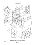 DOOR Diagram and Parts List for DU9200XT2  Whirlpool Dishwasher