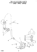FILL AND OVERFILL Diagram and Parts List for KUDS23HBWH0  KitchenAid Dishwasher
