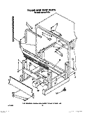 FRAME AND TANK Diagram and Parts List for KUDA220TWH3  KitchenAid Dishwasher