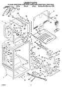 LINER PARTS Diagram and Parts List for GR2SHTXKL03  Whirlpool Refrigerator