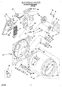 SECTION Diagram and Parts List for KEYE677BWH0  KitchenAid Dryer