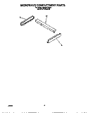 MICROWAVE COMPARTMENT Diagram and Parts List for KEMS377DBS4  KitchenAid Microwave Oven Combo