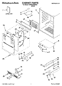Part Location Diagram of 4344876 Whirlpool Evaporator Fan Assembly
