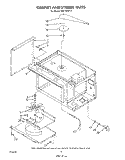 CABINET AND STIRRER Diagram and Parts List for RM778PXT0  Whirlpool Microwave Oven Combo